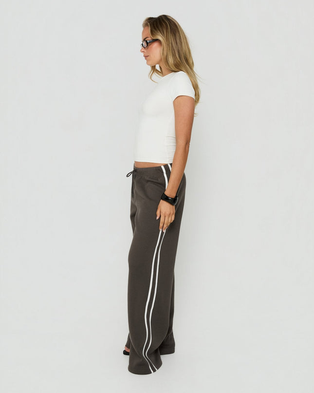Kennah Wide Leg Sweat Pants Iron Grey