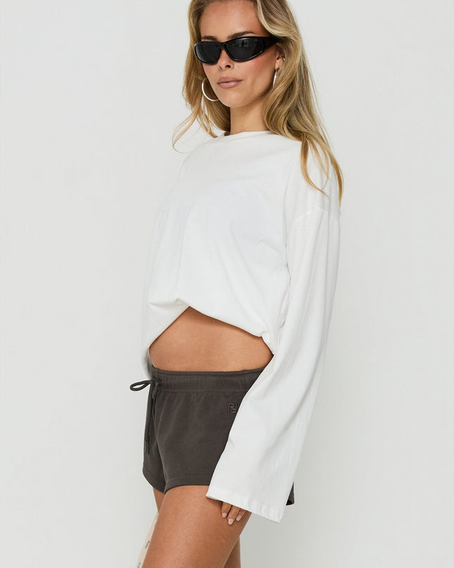 Quinncy Low Rise Sweat Shorts Iron Grey