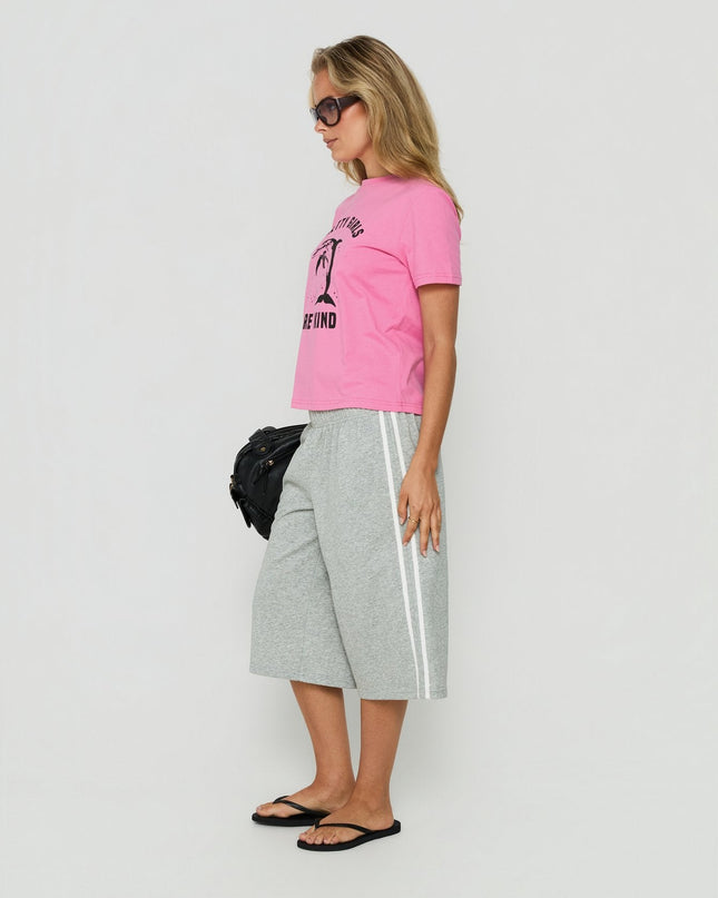 Sayllor Longline Sweat Shorts Grey Marle