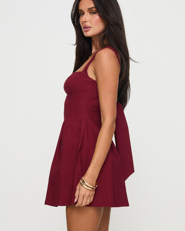 Xanthus Mini Dress Red