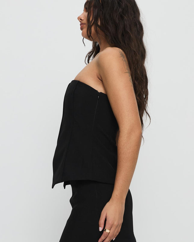 Lavish Living Strapless Top Black