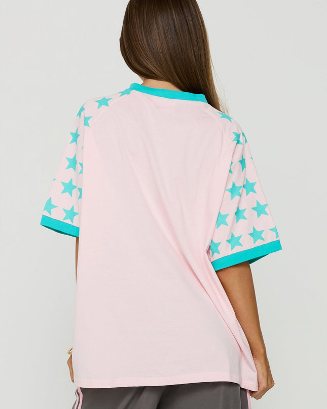 No Bad Days Oversized Graphic Tee Pink / Multi
