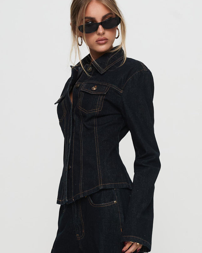 Rider Denim Jacket Dark Denim