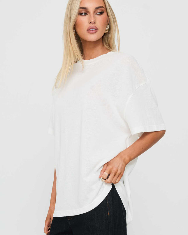 Zaydee Oversized Tee White