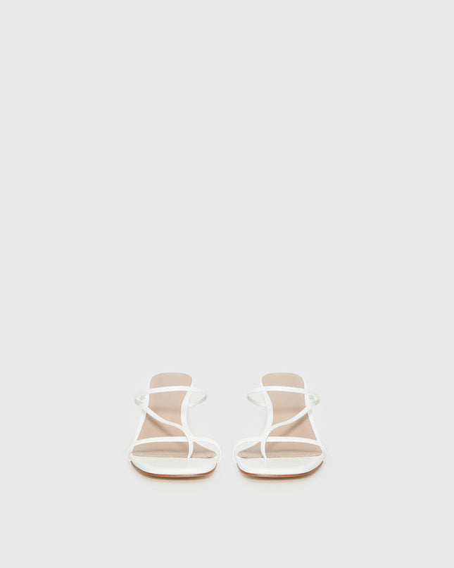 The Becka Heels White