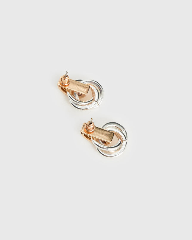 Trishy Linked Earrings Gold / Silver