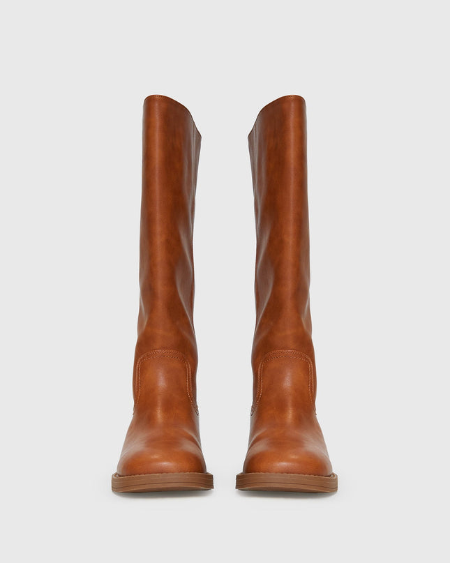 Madisson Knee High Boots Brown