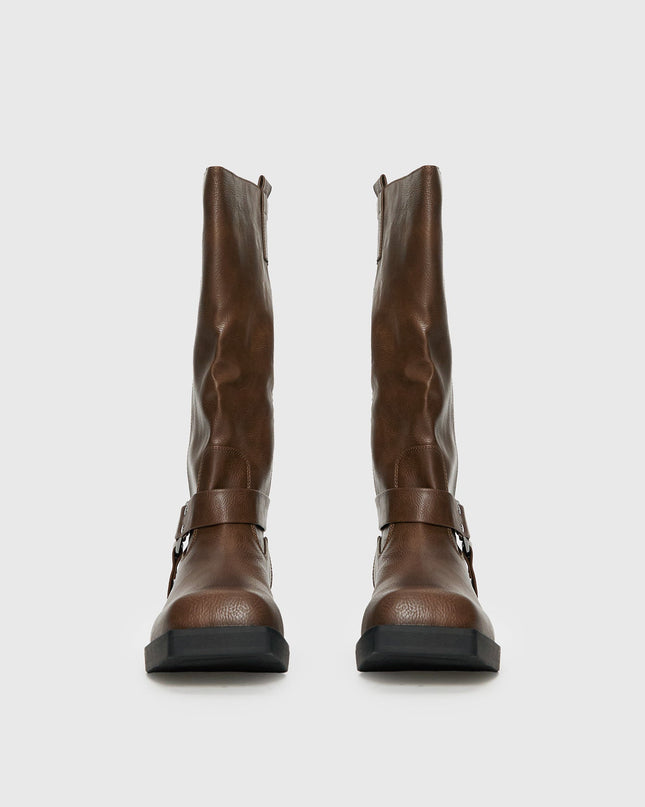 Wrecked Western Boots Brown