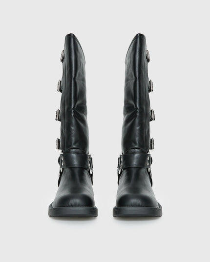 Buckle Down Boots Black
