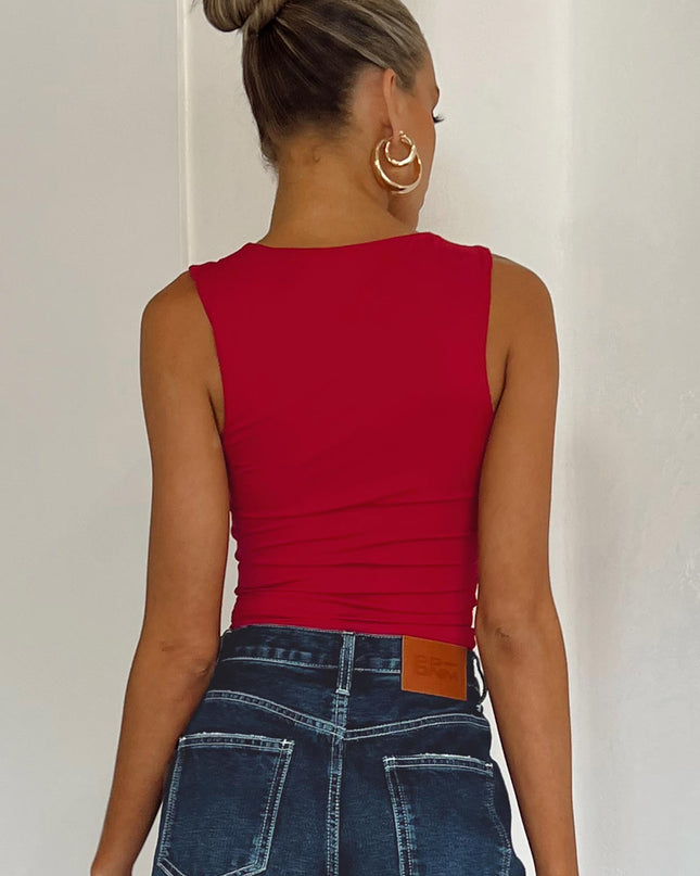 Back In Time Top Red