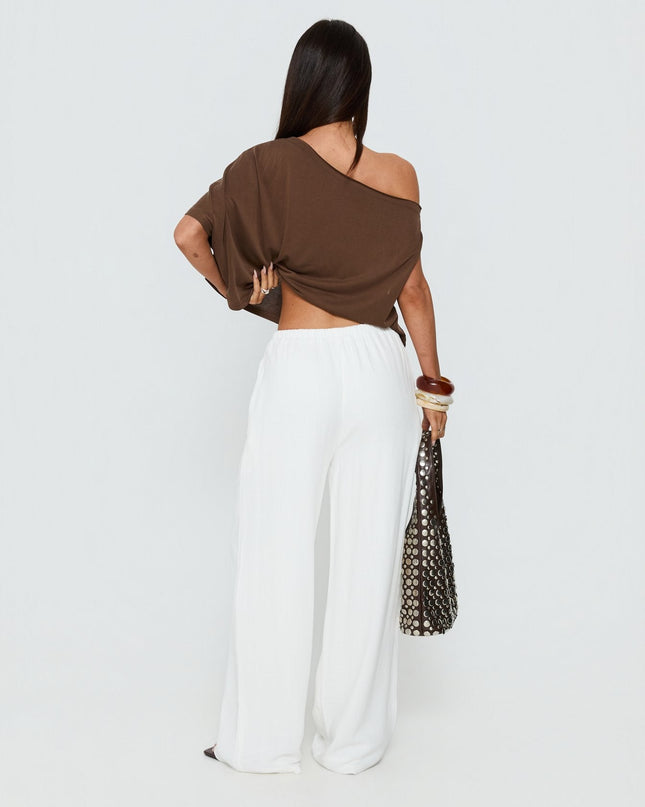 Parklea Linen Blend Pants White