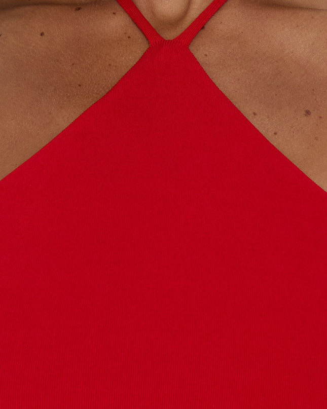 Kylianne Arrowneck Playsuit Red