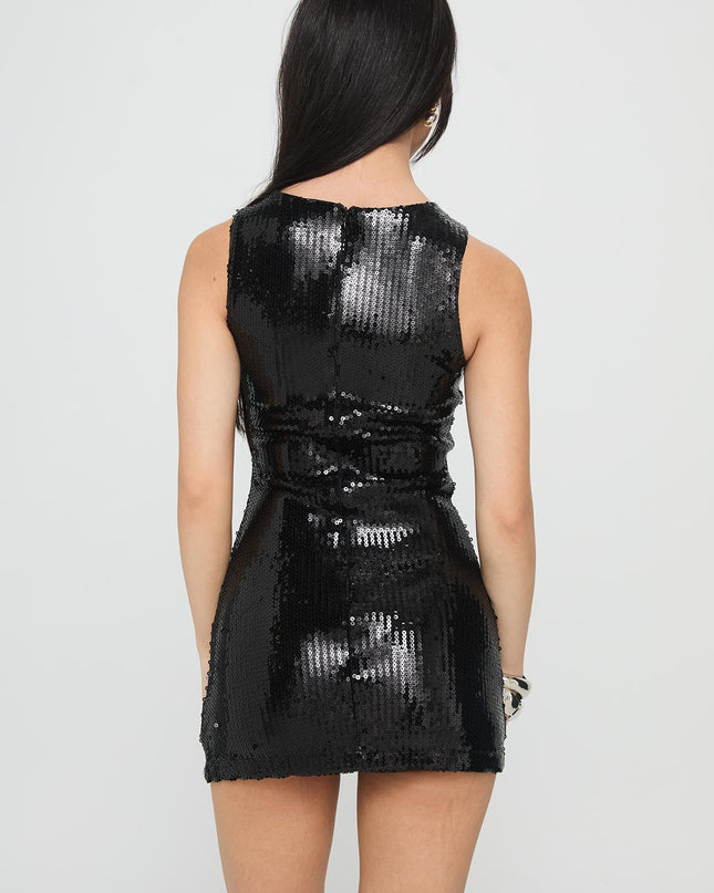 Yumiko Romper Black Sparkle