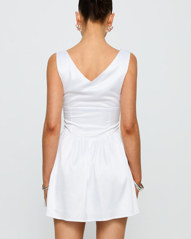 Soul Shining Mini Dress White