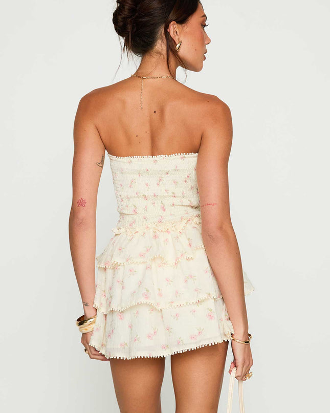 Sunkiss Frill Mini Dress Floral