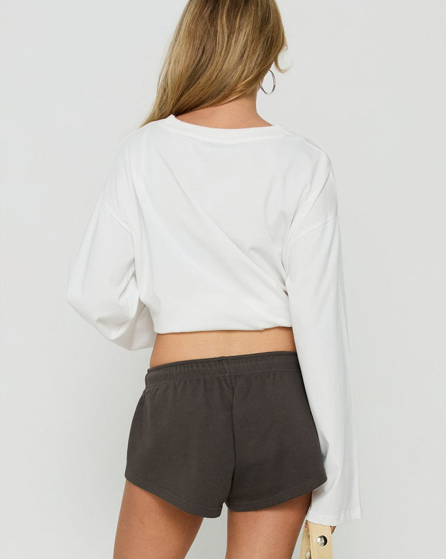 Quinncy Low Rise Sweat Shorts Iron Grey