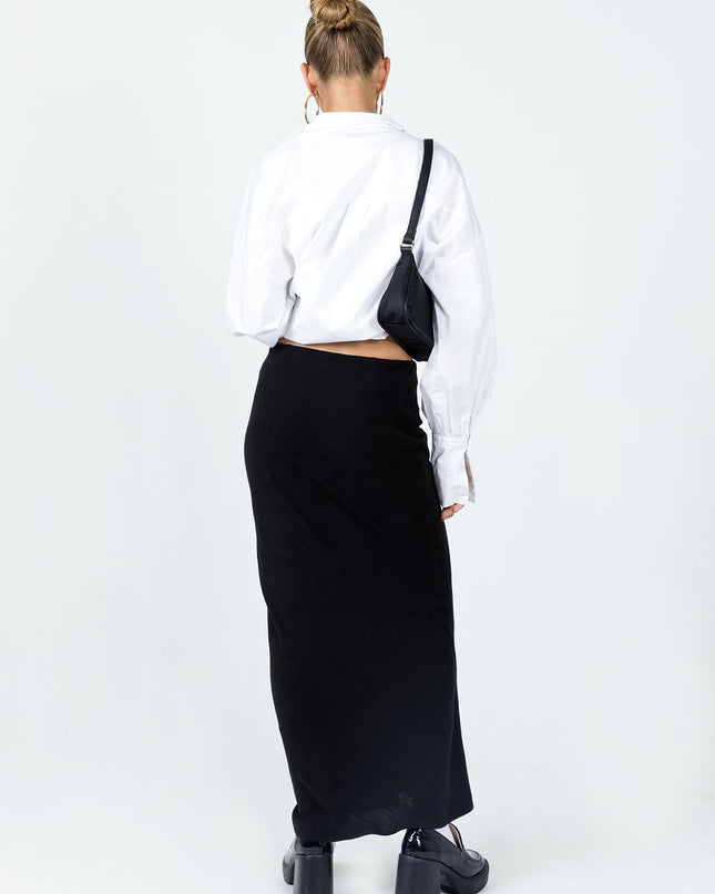 Jodie Maxi Skirt Black