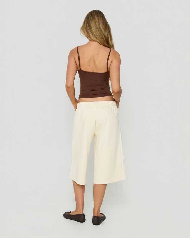 Sayllor Longline Sweat Shorts Cream