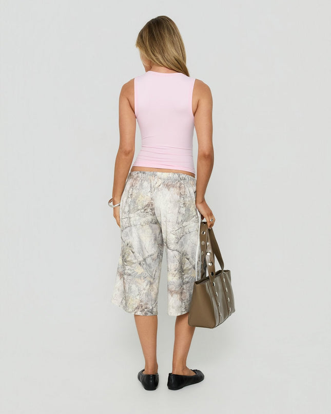 Sayllor Longline Sweat Shorts Camo