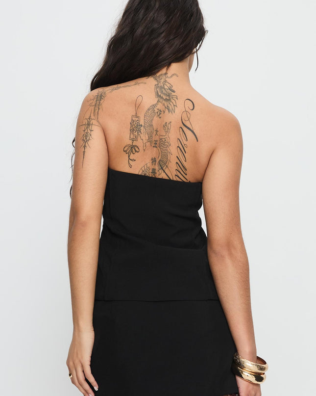 Lavish Living Strapless Top Black