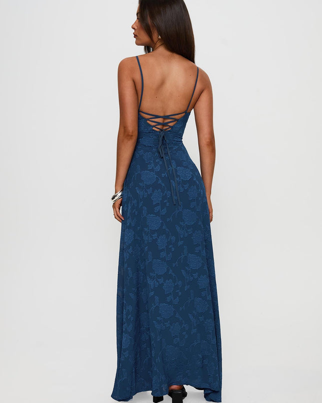 South Of France Maxi Dress Navy