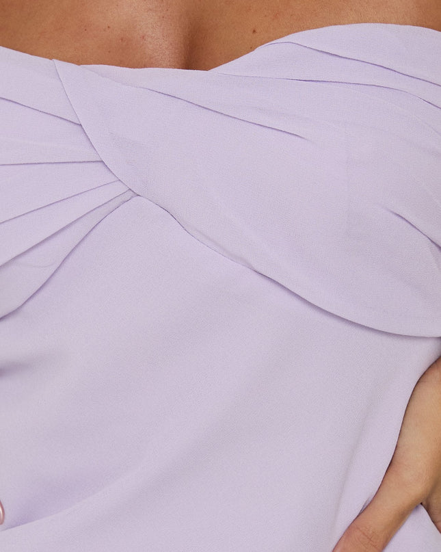 Ilana Strapless Mini Dress Lilac