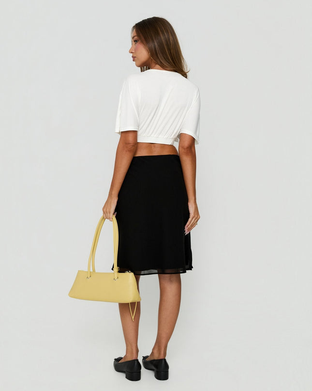 Anatola Midi Skirt Black