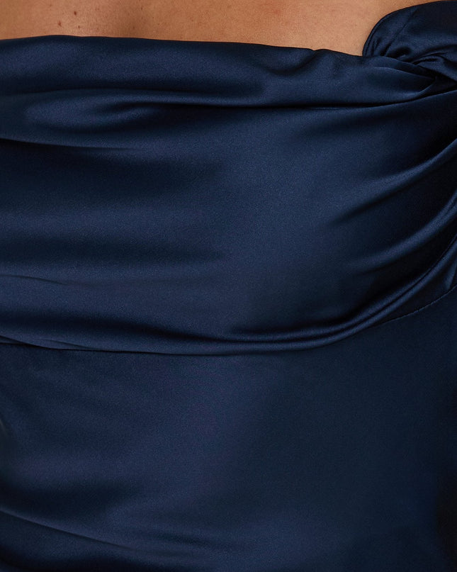 Zabbarra Off The Shoulder Mini Dress Navy