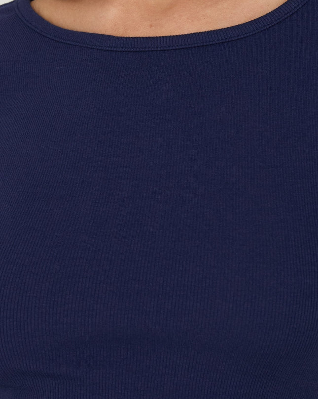 Elaia 3/4 Sleeve Top Navy