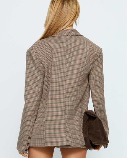Deane Blazer Brown Check