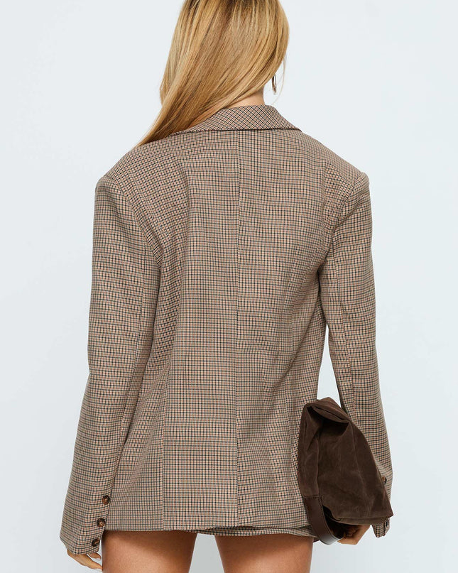 Deane Blazer Brown Check