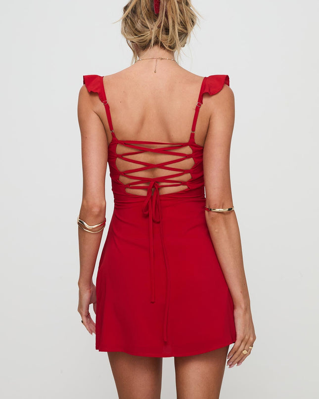 Landon Mini Dress Red