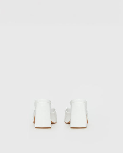 Sunset Boulevard Heels White