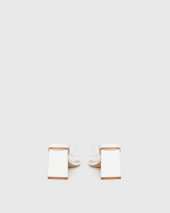 The Becka Heels White