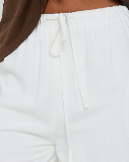 Parklea Linen Blend Pants White