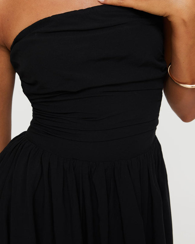 Rashida Strapless Mini Dress Black