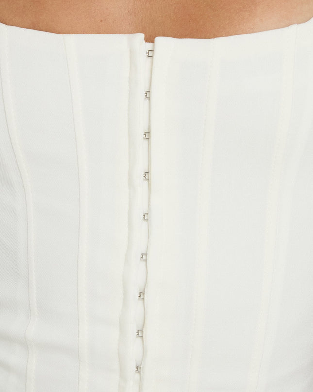 Floreva Corset Top White