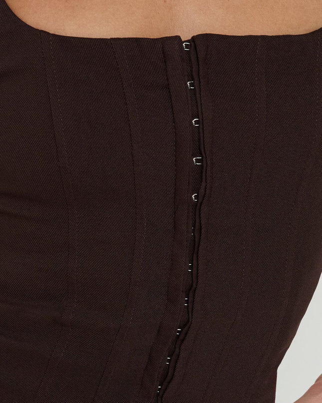 Floreva Corset Top Chocolate