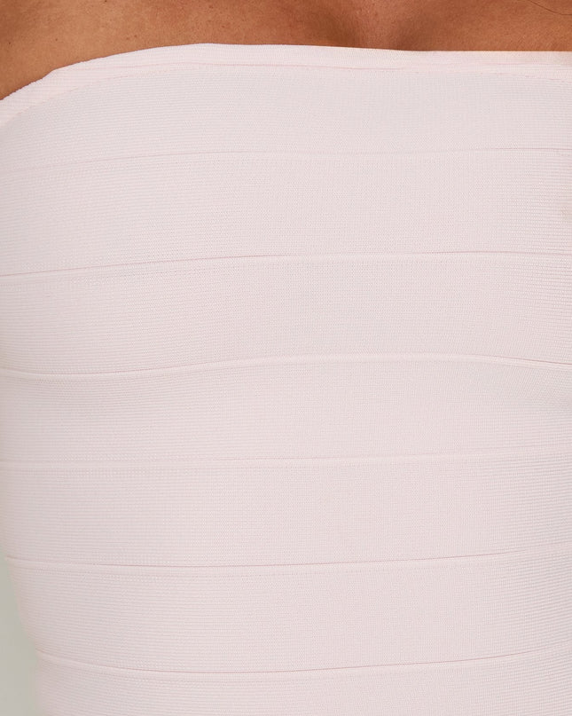 Alyzza Strapless Bandage Mini Dress Pink
