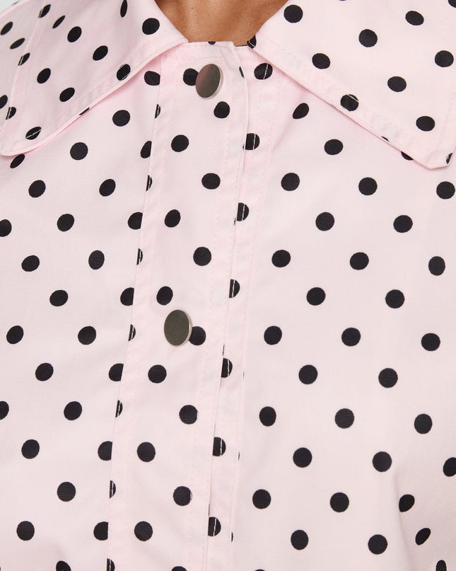 Swayer Oversized Jacket Pink Polka Dot