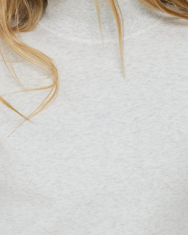 Anyya Funnel Neck Crew Jumper Grey Marle