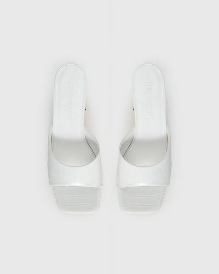 Sunset Boulevard Heels White