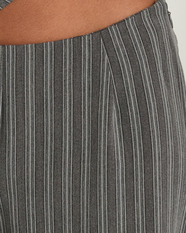 Kierstyn Corset Set Grey Stripe