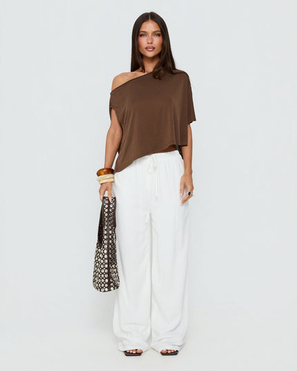 Parklea Linen Blend Pants White
