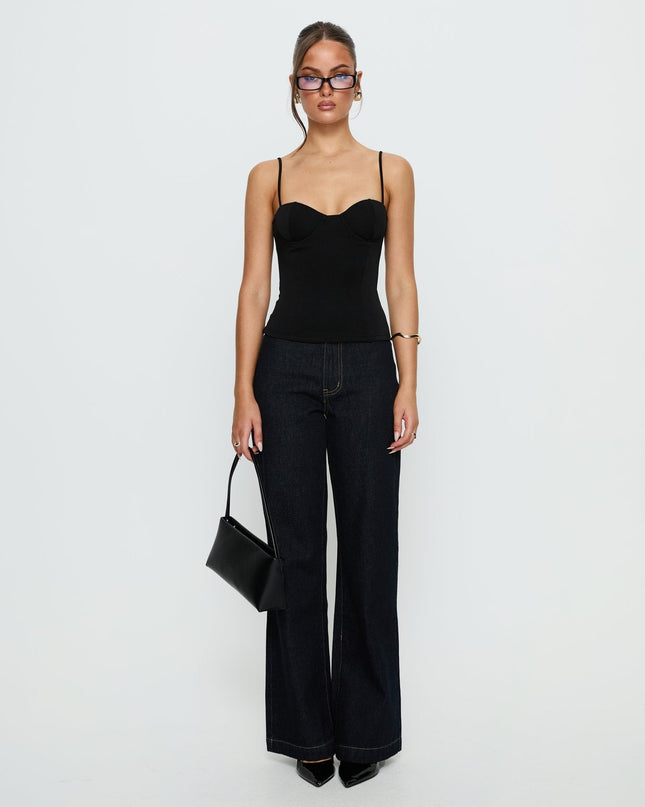 Anataza Underwire Top Black