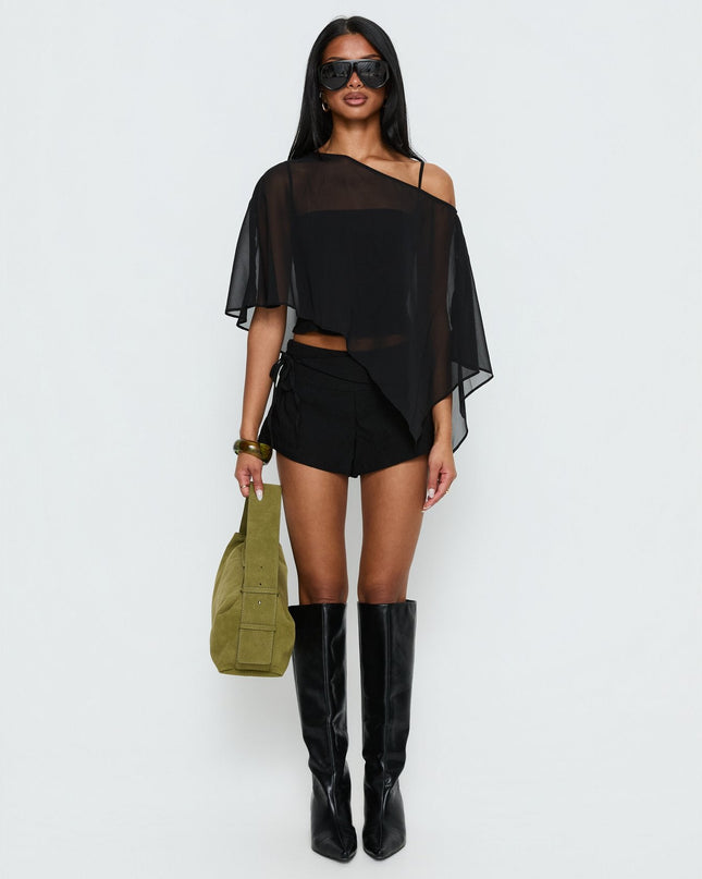 Senzo Wrap Shorts Black