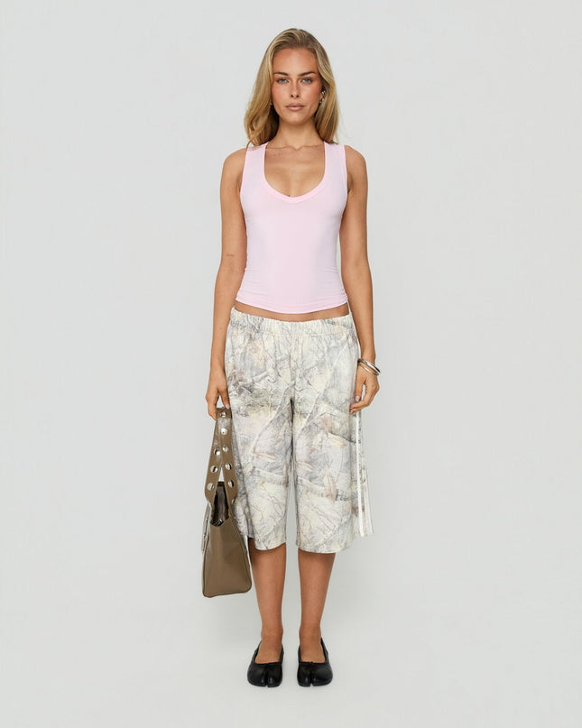 Sayllor Longline Sweat Shorts Camo