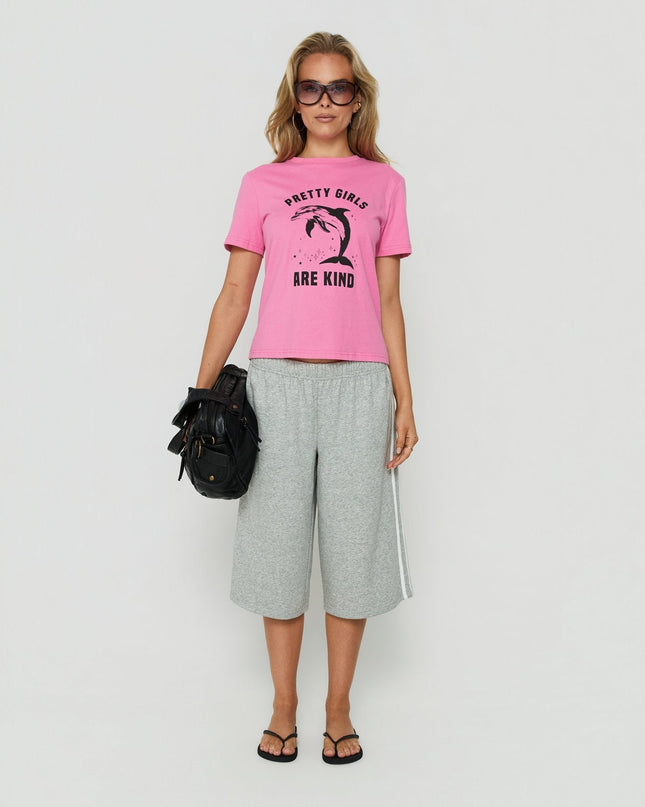 Sayllor Longline Sweat Shorts Grey Marle