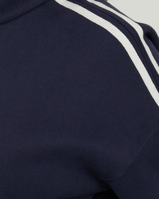 Keeran Funnel Neck Fleece Jumper Navy / White