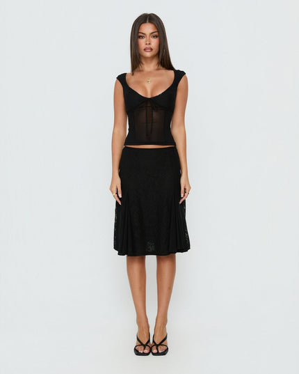 Quani Lace Top Black